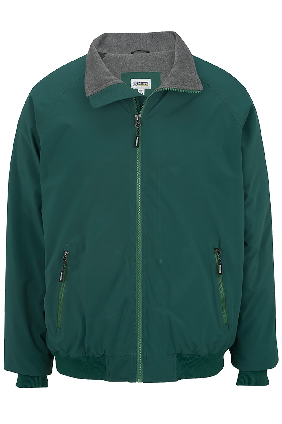 click to view FOREST GREEN w/CHARCOAL HEATHER FLEECE